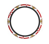 Funda para Volante Bandera del Senado De Bremen Estampada Funda De Volant Sin Olor Accesorios Interiores Transpirable For Universales Camión SUV 38Cm