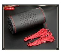 Funda para Volante Car Steering Wheel Braid Cover Universal 38cm Microfiber Leather Needles and Thread Soft Anti-Slip Auto Interior Car Accessories Cubierta para Volante(Green)