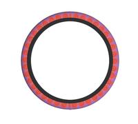 Funda para Volante Centro del Círculo De Naranjas Funda De Volant Goma Accesorios De Coche Antideslizante For Mujeres Y Hombres Camión Universales 38Cm