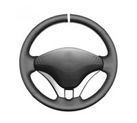 Funda para Volante Coche For Mitsubishi For Pajero V73 2008-2011 L200 For Triton 2006-2015 Black Car Steering Wheel Cover Cubierta para Volante(Dk Gray)