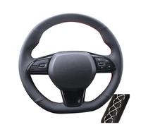 Funda Para Volante Coche Microfibra Cosida A Mano Para Leapmotor Para C01 Para S01 Para C11 Para T03 Cubre Volante Antideslizante(Gray Thread)