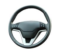 Funda para Volante Coche para CR-V 2007-2011 DIY Envoltura Personalizada De Cuero Fibra Carbono Protector para Volante Coche Protector Volante(Azul)