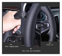 Funda para Volante Coche para Jeep para Compass 2017 2018 para Renegade 2015-2018 DIY Cubierta De Volante Cuero Microfibra Protector Volante(Rojo)