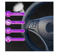 Funda para Volante Coche para Kia Sportage2 para Sportage 2005-2010 DIY Auto Case Negro Microfibra Cuero Protector para Volante De Coche Protector Volante(Rojo)