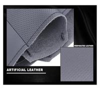 Funda para Volante Coche para Lancia 2008-2015 para Ypsilon 2011-2024 para Chrysler 2011-2014 Protector De Cuero Microfibra para Volante Coche Cubierta para Volante(Rojo)