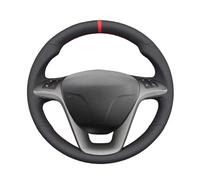 Funda para Volante Coche para Lancia 2008-2015 para Ypsilon 2011-2024 para Chrysler 2011-2014 Protector Negro para Volante De Coche Protector Volante(Blanco)