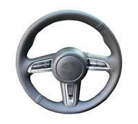 Funda para Volante Coche para Mazda CX-30 CX30 2020 3 para Axela Auto Cuero Artificial Cubierta De Coche DIY(Azul)