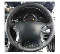 Funda para Volante Coche para Mercedes para Benz W203 Clase C 2001-2007 Cubierta De Microfibra Trenzada para Volante Coche Cubierta para Volante(Marrón)