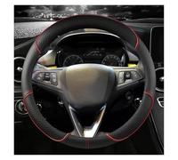 Funda para Volante Coche para Opel para Astra K para Corsa E para Karl 2014-2022 para Crossland X para Grandland para Insignia Cubre Volante Coche(Red O)