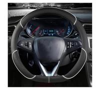 Funda para Volante Coche para Opel para Astra K para Corsa E para Karl 2014-2022 para Crossland X para Grandland para Insignia Cubre Volante Coche(White D)