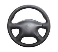 Funda para Volante Coche para Pathfinder para Navara para Infiniti M45 2001-2007 Protector Negro De Cuero Sintético para Volante Coche Protector Volante(Rojo)