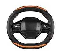 Funda para Volante Coche para Peugeot 3008 4008 5008 De Fibra Carbono Cuero Sintético Accesorios Repuesto Funda de Volante con formaa de Mariposa(Type A)