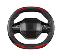 Funda Para Volante Coche Para Peugeot 3008 4008 Y 5008 Fibra Carbono Bicolor Con Empalme Universal Para Todas Las Estaciones Coches Interior Decoracion(Rojo)