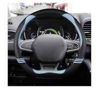 Funda para Volante Coche para Scenic para Clio para Laguna 2 3 4 5 para Kangoo para Fluence para Megane para Trafic para Talisman Cubre Volante Coche(Blue D)
