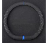 Funda para Volante Coche para Skoda Octavia Pro 2021 2022, Antideslizante Durable de Ante Cubierta Protector Volante Accesorios Coche Interior,Blue-D-Shaped