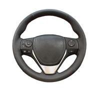 Funda para Volante Coche para Toyota E'Z para RAV4 2013-2019 para Corolla 2013-2017 IM para Scion para Auris Protector De Cuero para Volante Coche Protector Volante(Azul Negro)