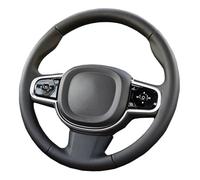 Funda para Volante Coche para Volvo S90 V90 XC90 2015-2019 XC60 S60 V60 2018 2019 Protector De Cuero Fibra para Volante Coche Protector Volante(PU Grey)