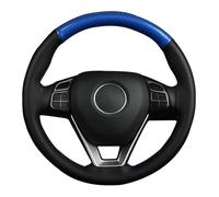 Funda para Volante Coche Protector para Volante De Coche Cosido A Mano, Funda Cuero Fibra Carbono Universal, 38cm Protector Volante(Rojo)