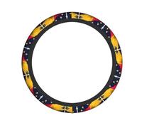 Funda para volante con diseño de bandera de Venezuela, accesorios de coche, se adapta a la mayoría de vehículos, desde automóviles hasta camiones