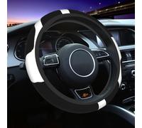 Funda para Volante con Estampado de Vaca, Universal, de 15 Pulgadas, Estilo Deportivo, elástica, Transpirable, cómoda, Accesorios para Volante de Coche.