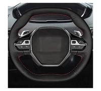 Funda para Volante Cubierta Trenzada para Volante De Coche, Accesorios para Peugeot 3008, 4008, 5008, 2016-2019, 508, 208, 2019, 2020, E-208, 2020 Funda Volante Coche(Hilo Negro)