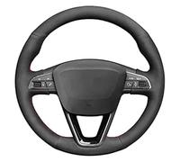 Funda para Volante de Auto para Asiento para Leon 5F Mk3 2013-2019 para Ibiza 6J para Tarraco para Arona para Ateca para Alhambra 2016-2019 Protector para Volante de Coche(Red)