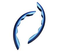 Funda para Volante de Auto para Benz para CLS para Cclass para Eclass Protector Funda Rueda Juego Protectores empuñaduras Antideslizantes Cubierta segmentada para Volante Coche(A/Blue1)