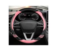 Funda para Volante de Auto para Seat para Leon para 5F para Mk3 2013 2014 2015 2016 2017 2018 2019 2020 2021 2022 para Ibiza 6J Protector para Volante de Coche(Pink O Shape)