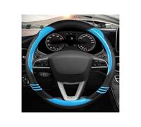 Funda para Volante de Auto para Seat para Leon para 5F para Mk3 2013 2014 2015 2016 2017 2018 2019 2020 2021 2022 para Ibiza 6J Protector para Volante de Coche(Blue O Shape)