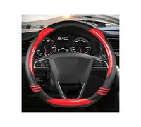 Funda para Volante de Auto para Seat para Leon para 5F para Mk3 2013 2014 2015 2016 2017 2018 2019 2020 2021 2022 para Ibiza 6J Protector para Volante de Coche(Red D Shape)