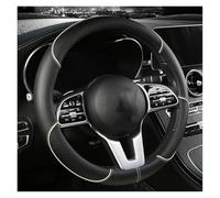 Funda para Volante de Auto para Toyota para Aygo X para Crossover 2021 2022 2023 2024 Protector Ultrafino Que Absorbe el Sudor cómodo elástico para Volante de Coche(BlackBeige,O)