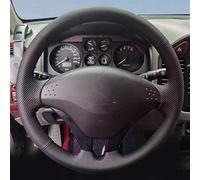 Funda Para Volante De Automóvil Gamuza Negra Cosida A Mano Trenza Para Para Mitsubishi Para Pajero 08-11 V73 L200 Accesorio(Beige)