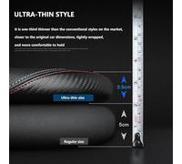 Funda para Volante De Automóvil Transpirable 38 Cm para Toyota,para Corolla, para Yaris, para Avensis, para Hilux, para Camry, Rav4 Land Cruiser camión(Style5)