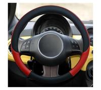 Funda para Volante De Coche Accesorios para Fiat 500 para Nuova 500D 500F 500L 500R Coche Cubierta Volante(Red)