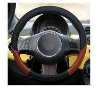 Funda para Volante De Coche Accesorios para Fiat 500 para Nuova 500D 500F 500L 500R Coche Cubierta Volante(Brown)