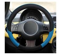 Funda para Volante De Coche Accesorios para Fiat 500 para Nuova 500D 500F 500L 500R Coche Cubierta Volante(Blue)