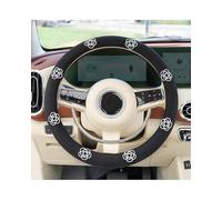 Funda para Volante De Coche Camellia De Algodón Y Lino Transpirable Antideslizante Four Seasons General Auto Supplies Funda Volante Coche(A)