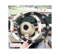 Funda para Volante De Coche Camellia De Algodón Y Lino Transpirable Antideslizante Four Seasons General Auto Supplies Funda Volante Coche(K)