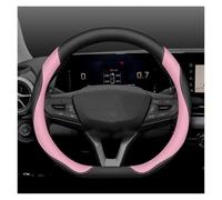 Funda para Volante de Coche Chevrolet Montana Cruze Spark Optra Aveo Orlando Sonic Traverse Decoración cálida para Coche (Tipo D Negro Rosa)