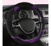 Funda para Volante de Coche con Forma de D/O de 36 cm para Toyota, Aqua y Prius. Funda de Volante de Felpa Antideslizante y Resistente al Desgaste. Rojo O (PÚRPURA D).