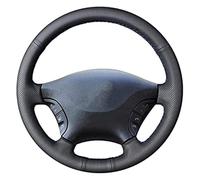 Funda para Volante de Coche de Cuero Negro Cosida a Mano de la Marca Crafter para Benz W639 Viano Vito Sprinter.