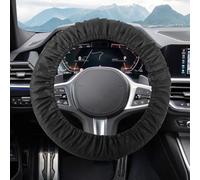 Funda para volante de coche de tela Oxford, universal, 37 - 38 cm, antideslizante, a prueba de polvo, para VW Golf, VW T-Roc, VW Tiguan, VW Passat, Skoda Octavia, Opel Corsa, BMW X1, Mercedes-Benz