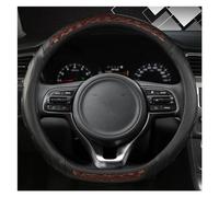 Funda para Volante de Coche Kia Ceed GT 2018 2019 Stinger 2018-2022 Funda para Volante de Coche en Forma de D Accesorios para Interior de Coche Funda para Volante de Coche Rojo (Café)