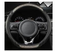 Funda para Volante de Coche Kia Ceed GT 2018 2019 Stinger 2018-2022 Funda para Volante de Coche en Forma de D Accesorios para Interior de Coche Funda para Volante de Coche Rojo (Panel Rojo-marrón)