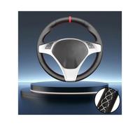 Funda para Volante De Coche para Alfa Romeo para Giulietta 2010-2014 | Para Mito 2008 2009 2010 2011 2012 2013 2014 2015(White Thread)