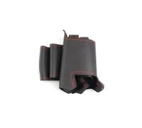 Funda para Volante de Coche para Mercedes-Benz Clase EG W463 W210 E320 1999-2002 Clase CLK W208 C208 Decoración cálida para Coche (Negro-línea roja)