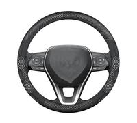 Funda para Volante de Coche para Toyota, Crown, CHR, Yaris, Corolla, Auris, Rav4, Prius, Camry, Raize y Prado (Cuero Blanco).