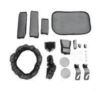Funda para volante de diamante, colección de posavasos, 21 piezas, accesorios interiores de automóvil para compatibilidad con vehículos (blanco)