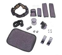 Funda para volante de diamante, colección de posavasos, 21 piezas, accesorios interiores de automóvil para compatibilidad con vehículos (morado)
