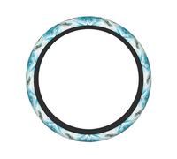 Funda para Volante Estampado De Cuento De Delfines Besando Accesorios Interiores Antideslizante Fundas Volante De Coche Transpirable For Universales Mujeres Y Hombres SUV 38Cm